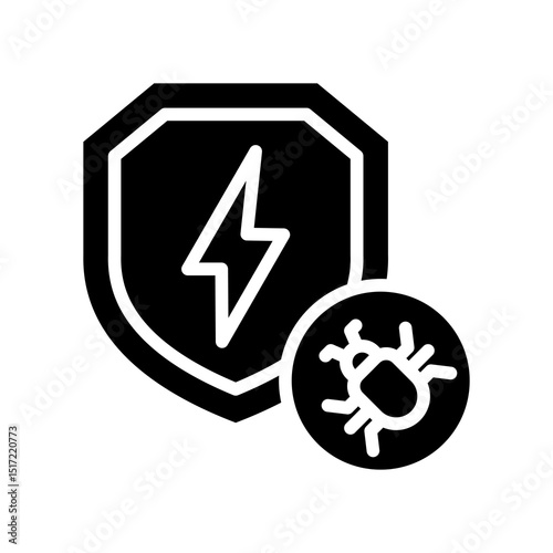 Anti Virus glyph icon