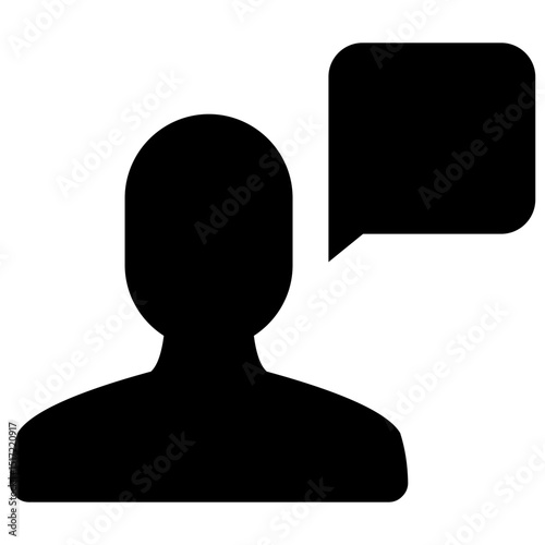 Speaking Person Icon