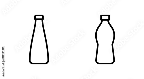 Bottle icon vector. bottle sign and symbol