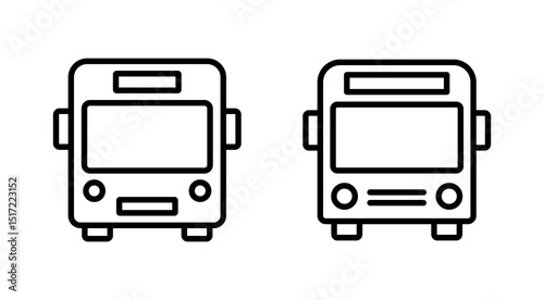 Bus icon vector. bus sign and symbol