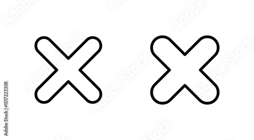Close icon vector. Delete sign and symbol. cross sign