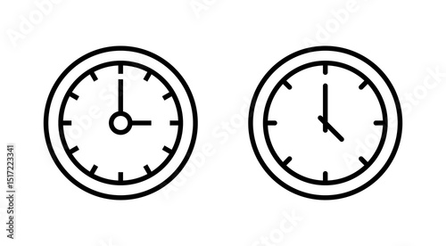 Clock icon vector. Time sign and symbol. watch icon