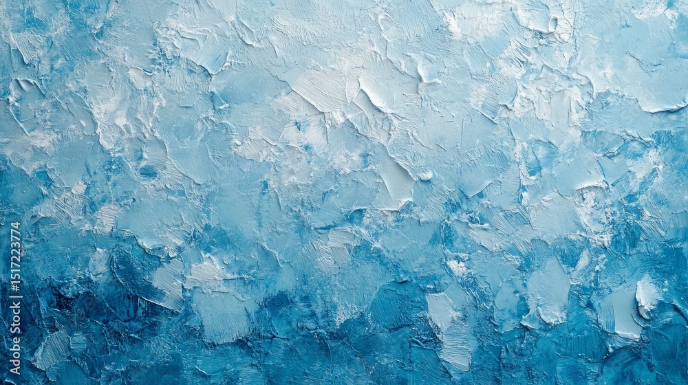 Obraz premium A rough blue wall texture with an abstract icy feel perfect for adding your own design or text overlay