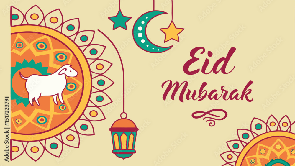 Obraz premium eid-al-adha-poster 