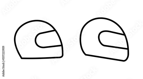 Helmet icon vector. Motorcycle helmet sign and symbol. Construction helmet icon. Safety helmet