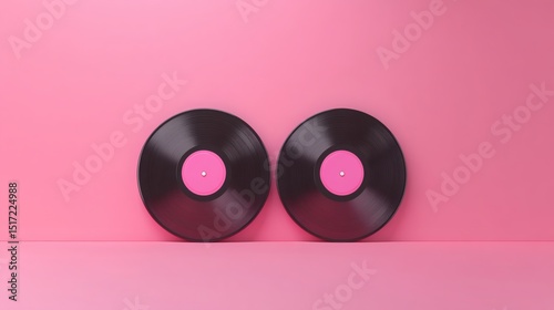Vinyl plastic album cover frame shrink texture overlay.