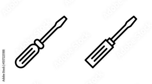 Screwdriver icon vector.tools sign and symbol