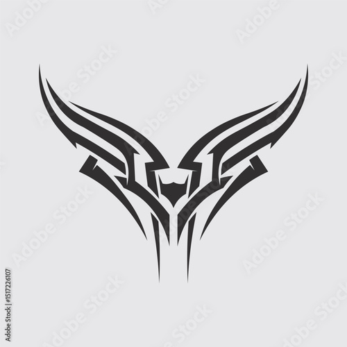 Free Download black tribal vector logo design icon and sign tribal - GFXLoad