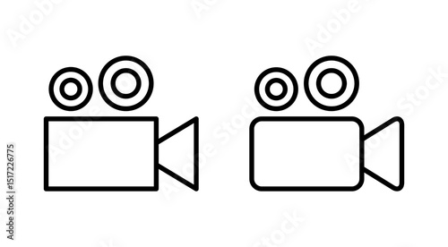 Video icon vector. video camera sign and symbol. movie sign. cinema