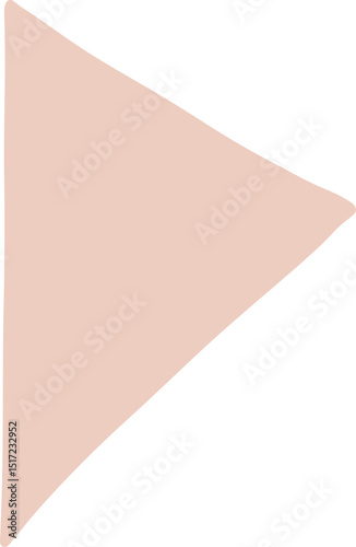 Minimal Abstract Triangle Cutout Shape