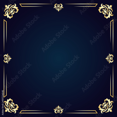 Golden Frame Bundle Vector