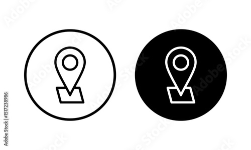 Address icon vector illustration. home location sign and symbol. pinpoint