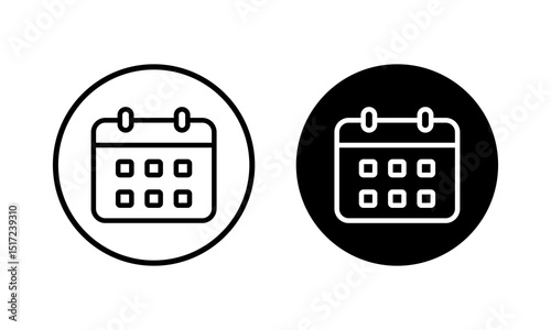 Calendar icon vector illustration. Calender sign and symbol. Schedule icon symbol