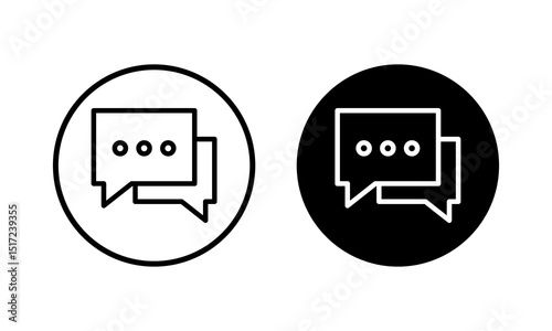 Chat icon vector illustration. speech bubble sign and symbol. comment icon. message