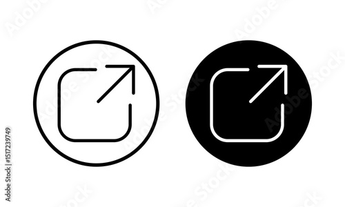 External link icon vector illustration. link sign and symbol. hyperlink symbol