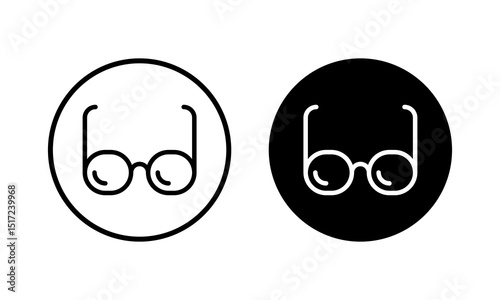 Glasses icon vector illustration. Glasses sign and symbol