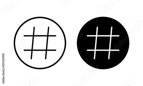 Hashtag icon vector illustration. hashtag sign and symbol