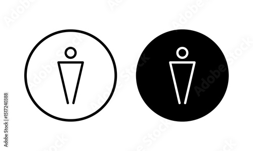 Man icon vector illustration. male sign and symbol. human symbol