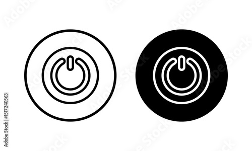 Power icon vector illustration. Power Switch sign and symbol. Electric power