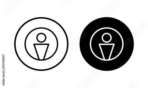 User Icon vector illustration. person sign and symbol. people icon.