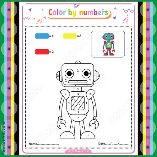 Robot color by number
