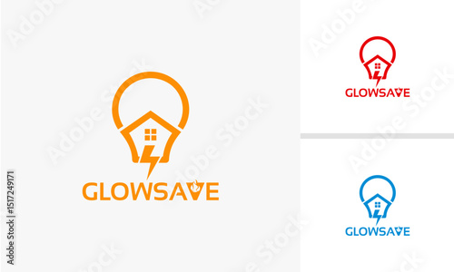 Energy Safe logo template vector, Green energy logo designs