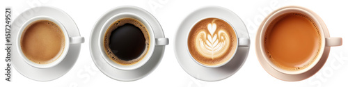 PNG Cup cappuccino coffee latte. , transparent background