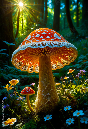 Enchanted Forest The Majestic Mushroom