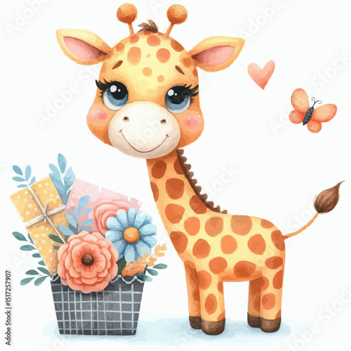Cute quirky giraffe 