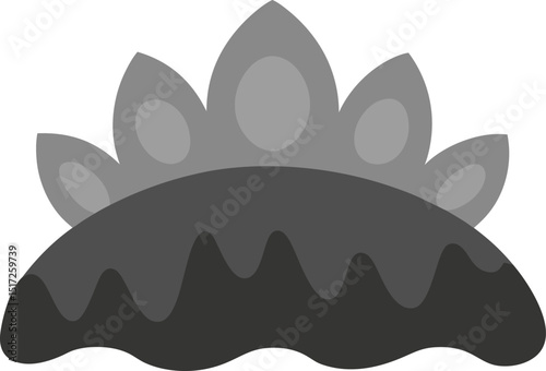 vector illustration of a black cat