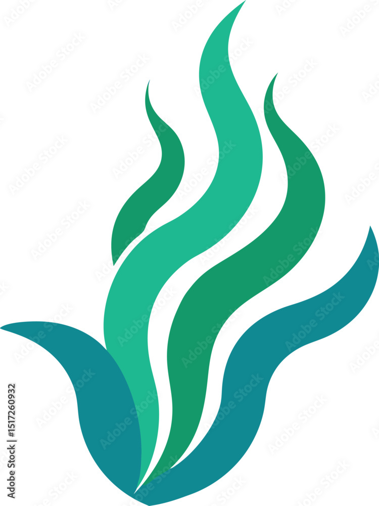 Fototapeta premium vector illustration of an abstract leaf