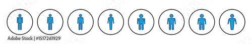 Man icon vector. male icon vector. human symbol