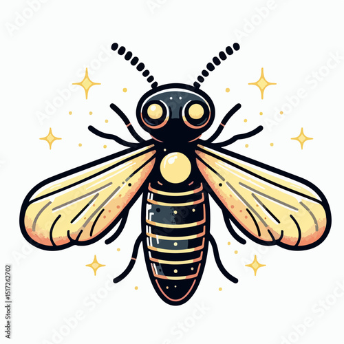 firefly vector illustration