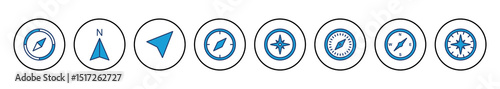 Compass icon vector. arrow compass icon vector