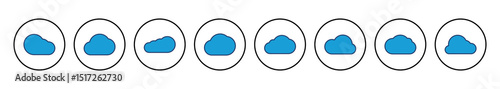 cloud icon vector. cloud vector icon