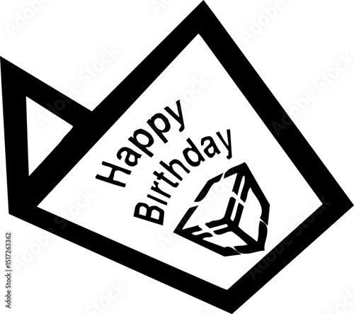 Stylized black and white 