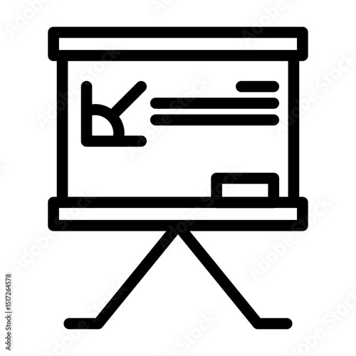 chalkboard line icon
