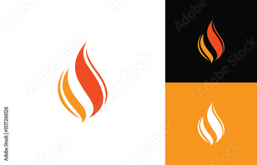 best flame symbol, fire logo design inspiration 