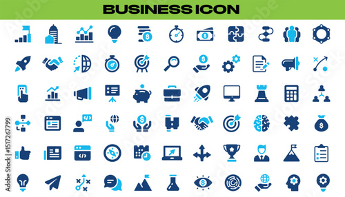 Business Icons, Communication, Office, Marketing, Global, Analysis, Finance