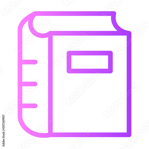textbook gradient icon