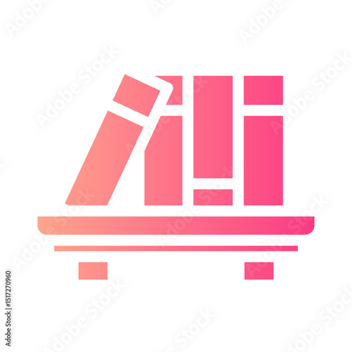 bookshelf gradient icon