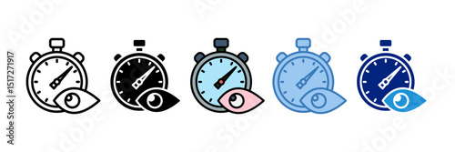 Time Tracking Icon Element For Design