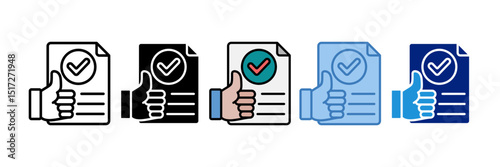 Approval Icon Element For Design