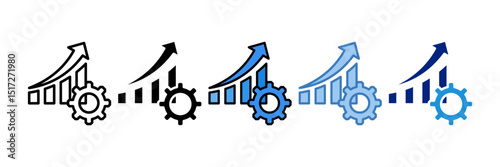 Growth Icon Element For Design