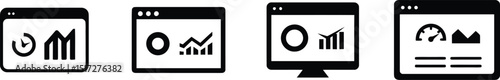Vector Illustration of Google Ads Dashboard Analytics Interface