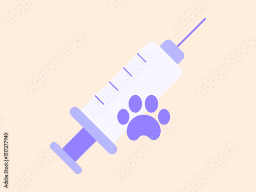 Pet vaccine icon. Pets vector icon. Simple flat icon.
