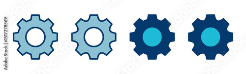 setting Icon vector isolated on white background. setting vector icon. Cog settings Icon Symbol. Gear