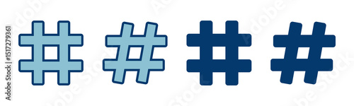Hashtag icon vector isolated on white background. hashtag vector icon