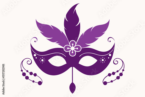 carnival mask vector illustration