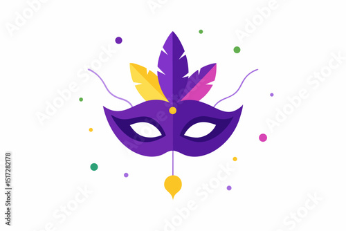 carnival mask isolated on white